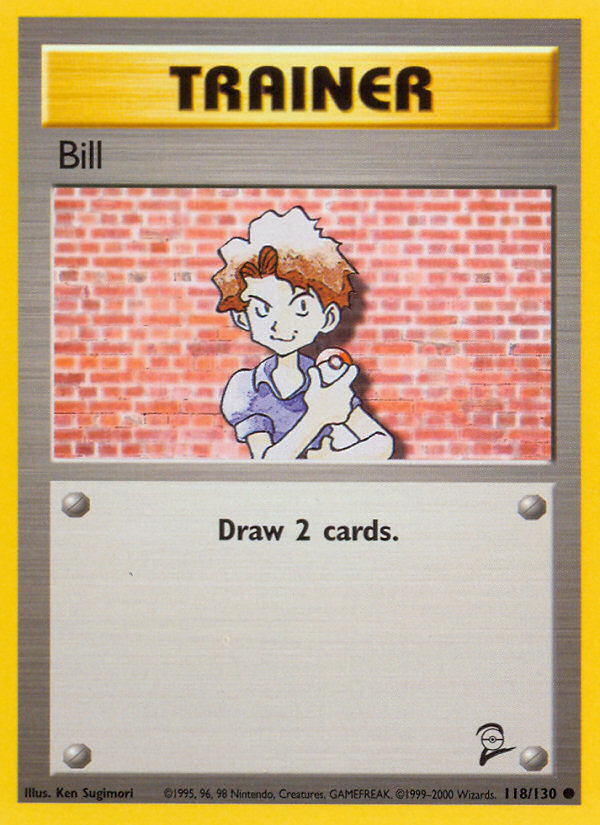 Pokémon Base Set 2 #118 — Bill (Common)