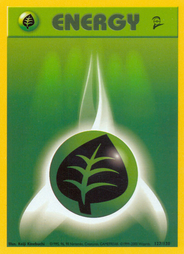 Pokémon Base Set 2 #127 — Grass Energy (Common)