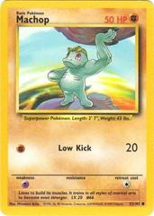 Pokémon Base Set #52 — Machop (Common, Unlimited)