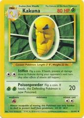 Pokémon Base Set #33 — Kakuna (Uncommon, Unlimited)