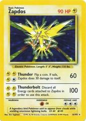 Pokémon — Zapdos #16 Base Set (English, Vintage WotC)