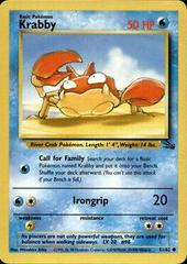 Pokémon Fossil #51 — Krabby (Common)