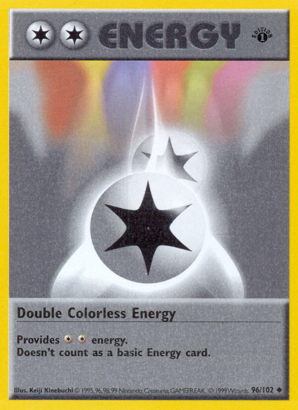 Double Colorless Energy Base Set 96