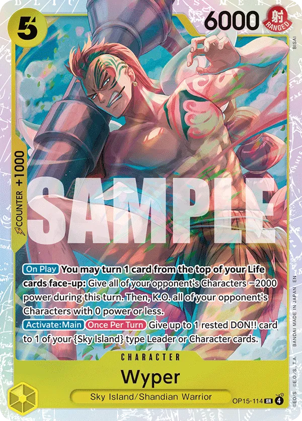 One Piece OP15-114 — Wyper (SR Foil, English)