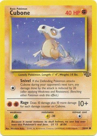 Pokémon Jungle #50 — Cubone (Common)