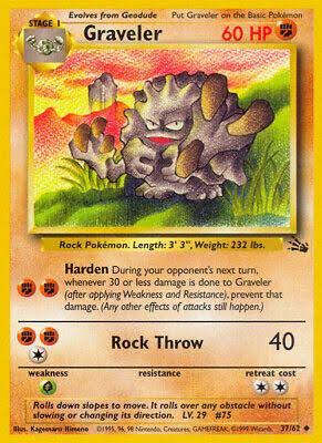 Pokémon Fossil #37 — Graveler (Uncommon)