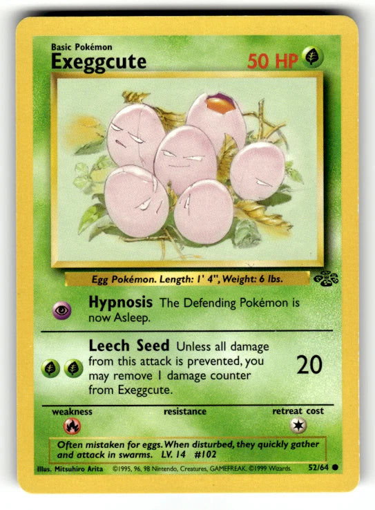 Pokémon Jungle #52 — Exeggcute (Common)