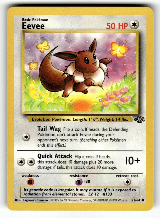 Pokémon Jungle #51 — Eevee (Common)