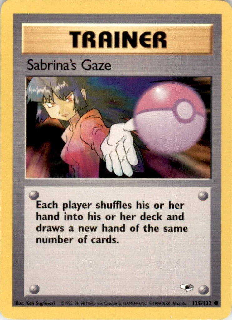 Pokémon Gym Heroes #125 — Sabrina's Gaze (Common)