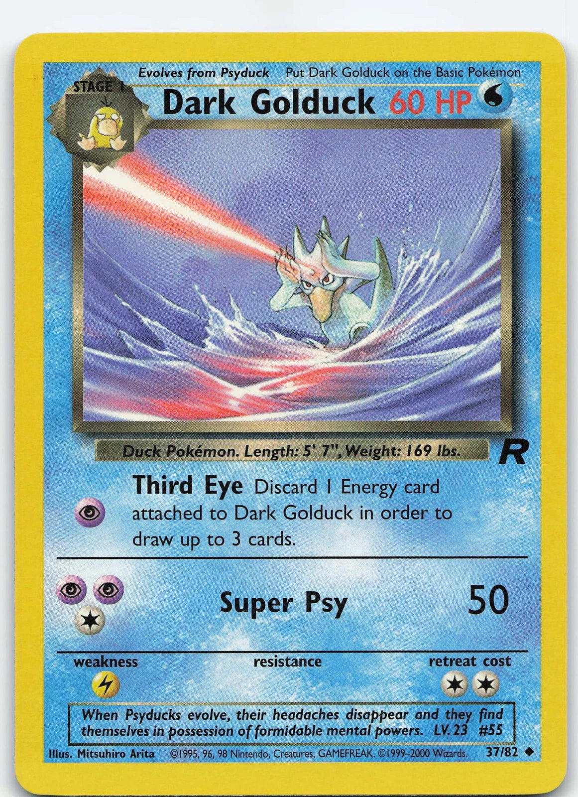 Pokémon Team Rocket #37 — Dark Golduck (Uncommon)