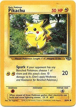 Pokémon Jungle #60 — Pikachu (Common)